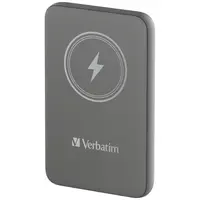 Verbatim Americas Charge N Go Magnetic Wireless Power Bank 10000 Mah - Gray, image 3