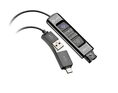 HP Poly DA85-M USB to QD Black Adapter TAA