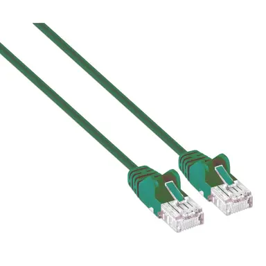 Intellinet Cat6 U/UTP Slim Network Patch Cable, 1 FT., Green, image 6