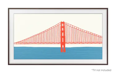 Samsung Electronics America I 50INCH The Frame Customizable Bezel - Modern Brown, image 6