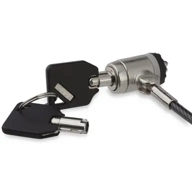 StarTech.com Keyed Cable Lock - with Push-to-Lock Button - 2M (6.6 ft) Steel Cable - Locking