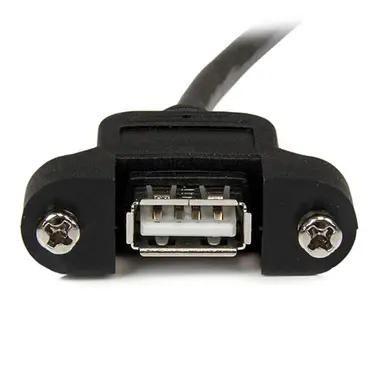 StarTech.com 2 ft Panel Mount USB Cable A to A - F/M, image 4