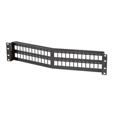 Legrand Dat Cables to GO Techchoice Angled Patch Panel Kit 48 Port - Unshielded - Accepts TE