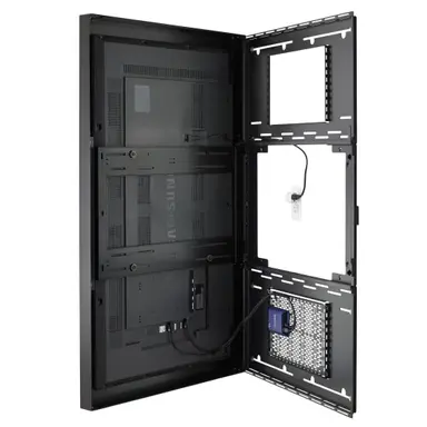 Chief Manufacturing Impact On-Wall Kiosk with Protective Glass - Portrait 65 Inch White, image 6