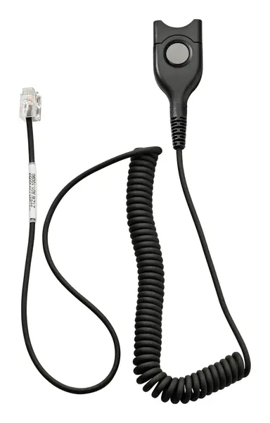 Epos USA Standard Bottom Cable, Easy Disconnect to Modular Plug, Coiled Cable, Can Also