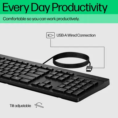 HP 125 G2 USB WD KBD United States / Canada English, image 6