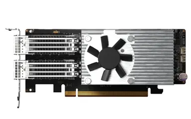 QNAP Dual-Port QSFP28 100GBE Network Expansion Card; Low-Profile Form Factor; PCIe GE, image 4