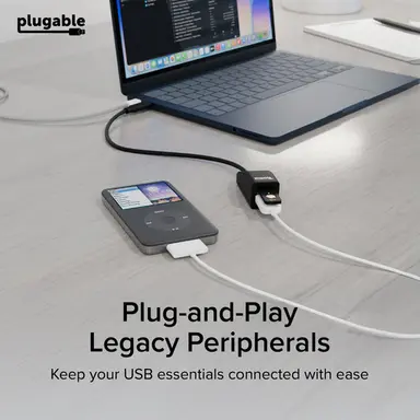 Plugable Technologies interface hub USB Type-C 0.48 Mbit/s Black, image 4
