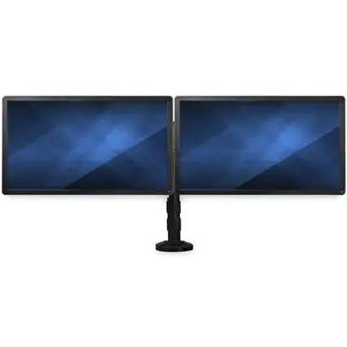 StarTech.com Save Space by Mounting Two Monitors up to 27 Onto a Single Low-Profile Base, Wit