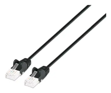 Intellinet Cat6a U/UTP Slim Network Patch Cable, 0.5 FT., Black, image 4