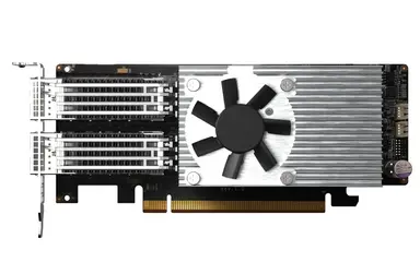 QNAP Dual-Port QSFP28 100GBE Network Expansion Card; Low-Profile Form Factor; PCIe GE
