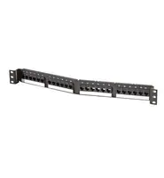 Legrand Dat Cables to GO Category 6 Techchoice 24 Port Angled Patch Panel Black 1RU - Unshie, image 3