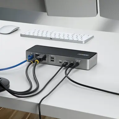 StarTech.com Triple-Monitor USB-C Docking Station, 140W Laptop Charging Dock for MacBook Pro, image 6