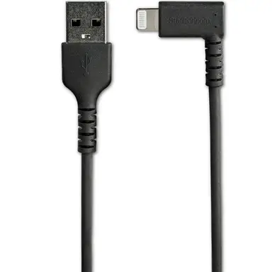 STARTECH.COM 2M (3 FT.) Angled Lightning to USB Cable- Apple Mfi Certified - Black, image 6