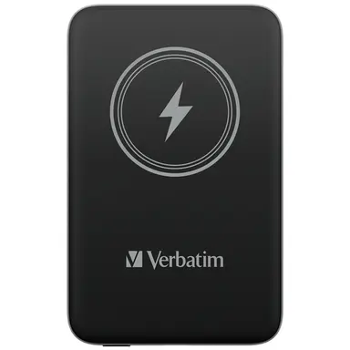 Verbatim Americas Charge N Go Magnetic Wireless Power Bank 10000 Mah - Black, image 4
