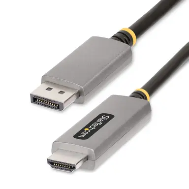 StarTech.com 6 ft (2M) DisplayPort to HDMI Adapter Cable, 8K 60HZ, 4K 144HZ, HDR10, DP 1.4