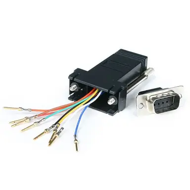 StarTech.com This DB9 to RJ45 Modular Adapter Features a DB9 Male Connector and an RJ45 Femal