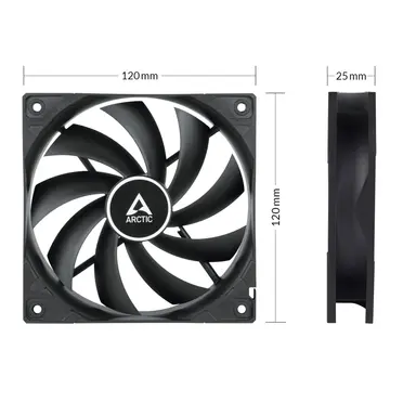 Arctic Cooling F12 Silent (Black), image 8