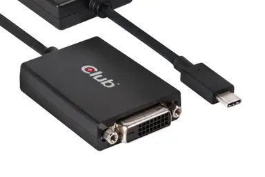 Club 3D B.V USB 3.1 Type C Male to DVI-D Female Active Adapter, Supports Resolution up to 1