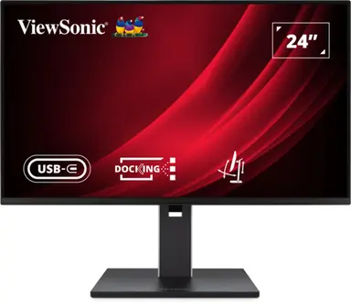ViewSonic 24 1080P IPS Ergonomic Docking Monitor, 100W USB-C, RJ45, Daisy Chain, image 2