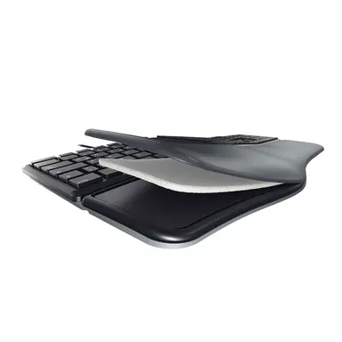 Cherry Americas Keyboard, Ergonomic, Black, image 7