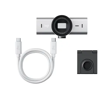 Logitech MX Brio 4K Ultra HD Webcam - Pale Gray, image 7