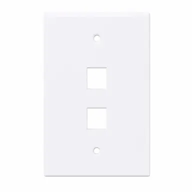 Intellinet 2-Outlet Oversized Keystone Wall Plate, image 7