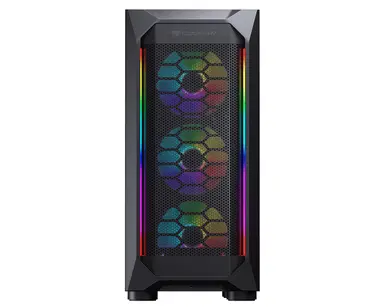 Compucase Glass Panel Midtower Gaming RGB Bar Fan, image 6