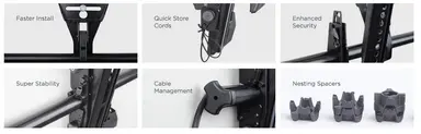 Chief - Medium Fusion Micro-Adjustable Tilt Wall Display Mount - Black, image 2