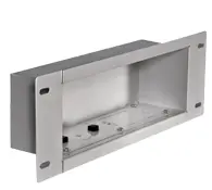 Peerless Industries Recessed Cable Management And Power Storage Accessory Box - Epoxy - White - Heav