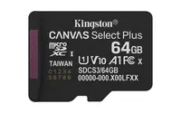Kingston 64GB Micsdxc Canvas Select Plus GEN3 100R A1 Single Pack W/O Adp, image 3