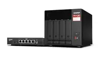 Qnap Desktop 4-BAY NAS/ISCSI Ip-San AMD Ryzen V1000 Series V1500B 4C/8T 2.2 GHz, image 3