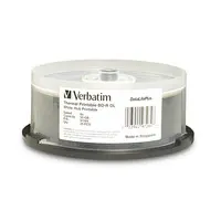 Verbatim Americas Verbatim BD-R DL 50GB 6X Datalifeplus White Thermal Printable, Hub PRINTABLE-25P