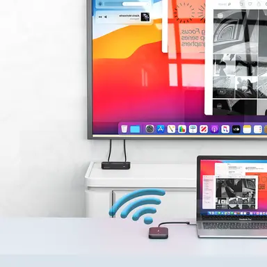Verbatim Americas Share My Screen 1080P USB-C Wireless Display Adapter with USB Hub and Card Reade, image 6