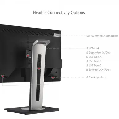 ViewSonic VG Series computer monitor 61 cm (24") 1920 × 1080 pixels Full HD LED Black, image 5