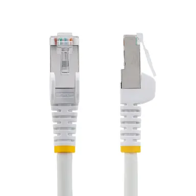 StarTech.com 10 ft Cat6a Ethernet Cable - White - Low Smoke Zero Halogen (LSZH) - 10GBE 500MHz, image 6