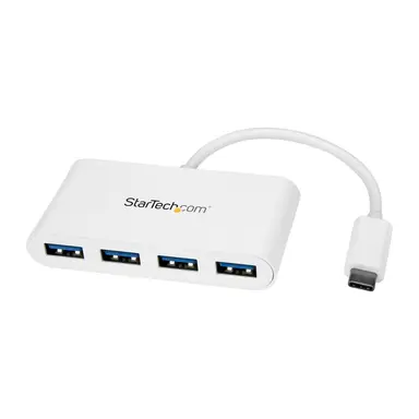 StarTech.com 4-Port USB-C Hub - USB Type-C Host Laptop to 4X USB-a - Superspeed 5GBPS