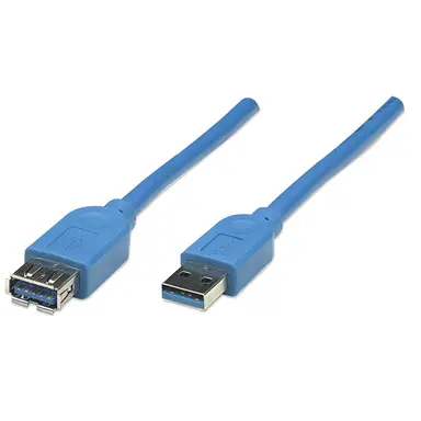 Manhattan - Strategic Superspeed USB Extension Cable a Male / a Female, 2 M, Blue