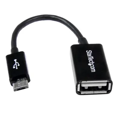 StarTech.com 5 in Micro USB to USB OTG Host Adapter - Micro USB Male to USB a Female on-the-Go