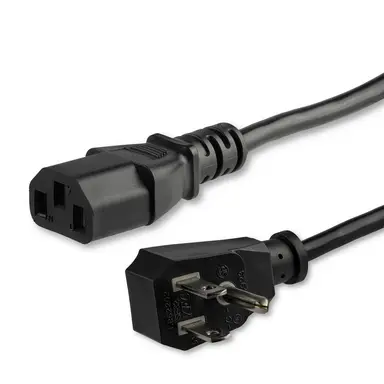 StarTech.com 6 ft (1.8 m) 18AWG Flexible Computer Power Cord W/ Flat NEMA 5-15P and IEC 60320