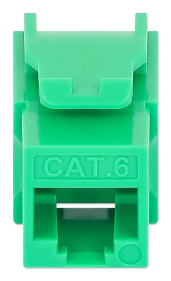 Intellinet Cat6 Slim Keystone Jack with Punch-Down Stand, Green, 25-Pack, image 7