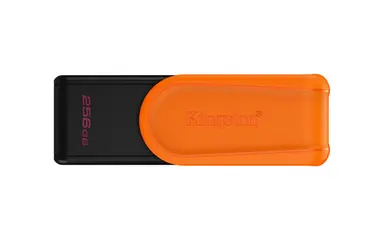 Kingston 256GB Portable USB 3.2 Gen 1 Datatraveler Exodia S (Black/Orange), image 2