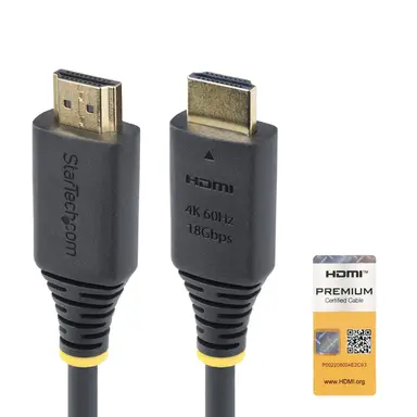 StarTech.com 12 ft (3.6 m) Premium Certified High Speed HDMI Cable, 4K 60HZ/1440P 144HZ, HDR10/, image 4