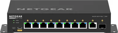 NETGEAR Switch - - Desktop -8-PORT 10/100/1000BASE-T (RJ45) PoE+ with 1