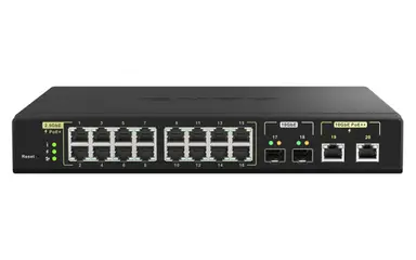 QNAP Microchip VSC7448-02, 4GB DDR3, 16-Port of 2.5GBPS Port with 802.3AT (30W), 2 10, image 4
