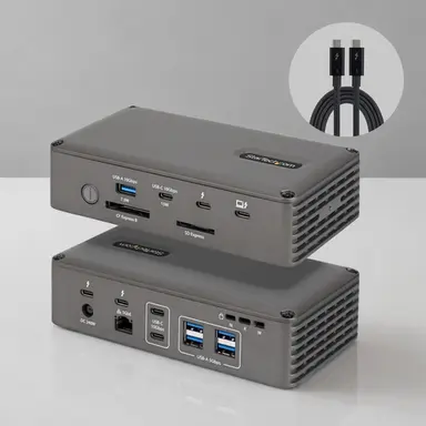 StarTech.com Connect up to Two 8K Displays or Three 4K Displays; 8X USB and 3X Thunderbolt PO