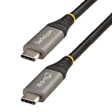 StarTech.com 1.6 ft (50CM) USB-C Cable, USB 10GBPS, USB-If Certified, 100W (5A) Power Delivery