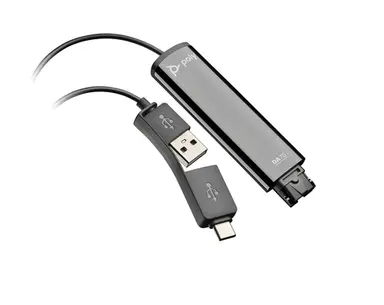 HP Poly DA75 USB to QD Black Adapter TAA, image 4