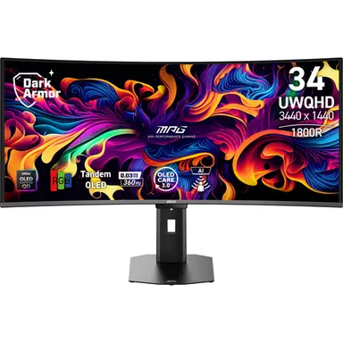 MSI Computer Mpg 341CQR Qd-Oled X36 - Panel TYPE: Qd-Oled - Curved - 3440 X 1440 - 34INCH - 0, image 4