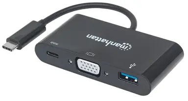 Manhattan - Strategic USB 3.1-C VGA Dock Converter